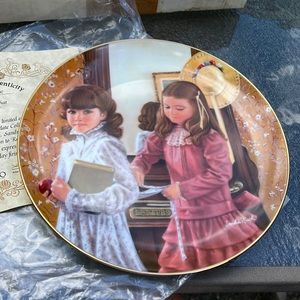 Reco collector plate, titled School Days